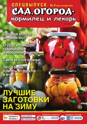 Сад, огород - кормилец и лекарь. Спецвыпуск №9, сентябрь 2019