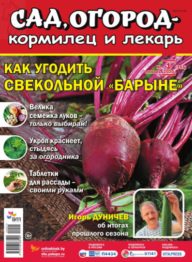 Сад, огород – кормилец и лекарь №1, январь 2020