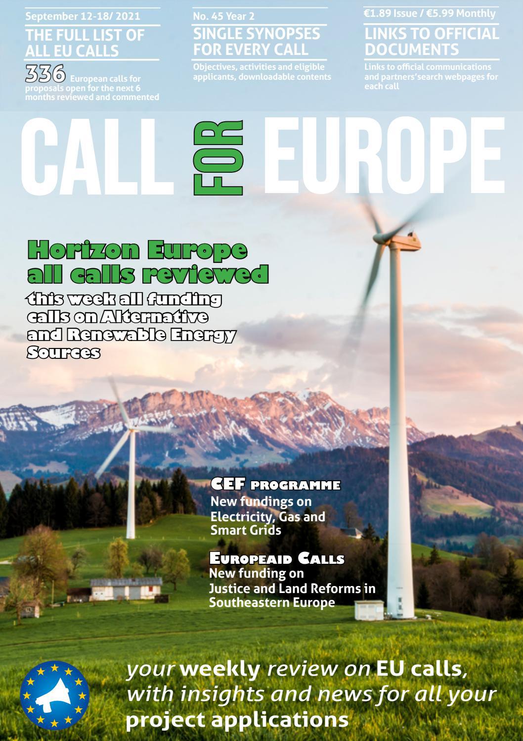 Call For Europe, September 2021