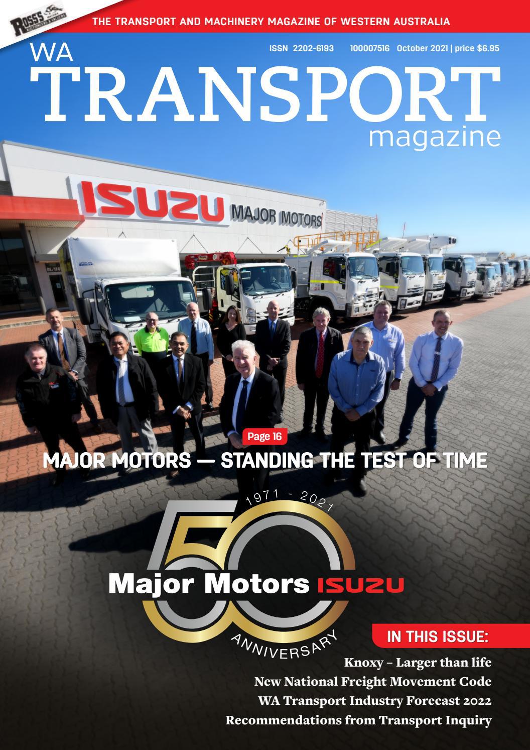 WA Transport magazine, October 2021