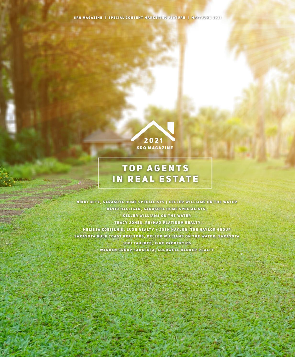 SRQ Magazine | Top Agents in Real Estate May 2021