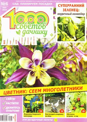 1000 советов дачнику №6, март 2019