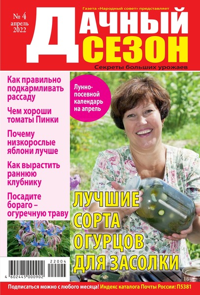 Дачный сезон №4, апрель 2022