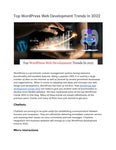 Top WordPress Web Development Trends In 2022