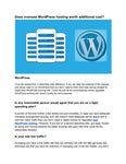 Does oversaw WordPress hosting worth additional cost?