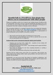 RumbleTalk is a WordPress chat plugin that allows you to communicate with other people