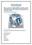 Bespoke Wordpress Web Design Services | Veteranwebdesign.com