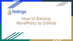 How to Backup Wordpress to GitHub