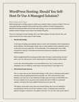 WordPress Hosting: Should You Self-Host Or Use A Managed Solution?