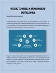 Guide to Hire A WordPress Developer