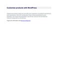 Customize productswith WordPress