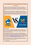 Key Differences To Know Between Drupal Vs Joomla
