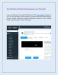 Best WordPress & VPS Web Hosting Company in UK | PD Hosting