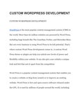 Custom WordPress development