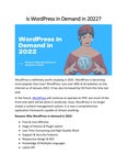 Is WordPress in Demand in 2022?