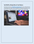 Top WordPress Hosting Plans for Your Business