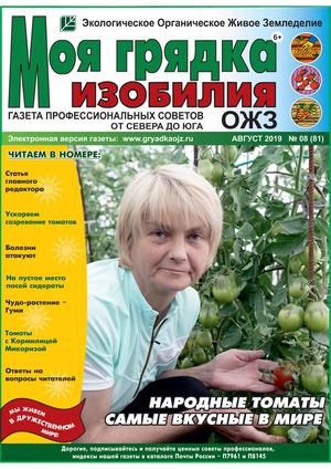 Моя грядка изобилия №8, август 2019