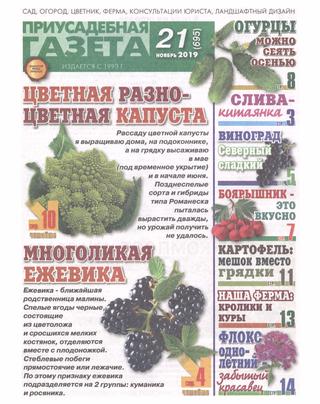 Приусадебная газета №21, ноябрь 2019